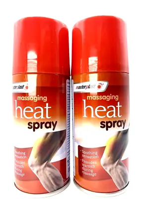 2 X Deep Heat Spray Massaging Instant Muscle Injury Back Pain Relief Heat Spray • £6.79