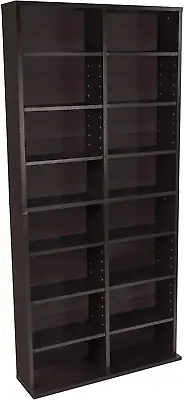 Media Tower Rack Storage 464 Cds 228 Dvds Shelf Cabinets Organizer Stand 54 In • $67.98