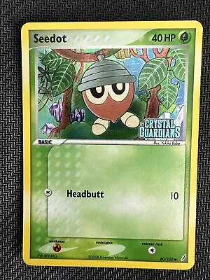 Seedot 60/100 EX Crystal Guardians Reverse Holo Vintage Pokemon TCG Card NM • $9.99