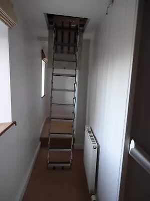 £51 • Buy BPS Access Solutions Concertina Loft Ladder, Floor To Ceiling Height Of 8 Feet