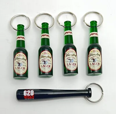 Lot Of 4 Bottle Opener Keychain Bottle Shaped 1 Baseball Bat Shaped. Pre-owned. • $7.99