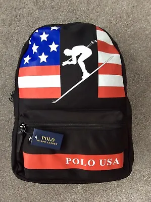 Polo Ralph Lauren USA Winter Olympics Backpack - Brand New With Tags - RRP £239 • £69.99