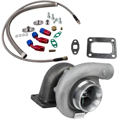 $229.99 • Buy Power Up To 500BHP T76 Turbocharger 76mm Compressor Oil Feed Return Line Kit