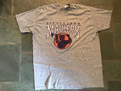 VINTAGE PITTSBURGH MAULERS TSHIRT Grey Adult Xl Blend • $5.99