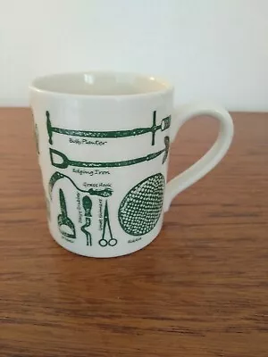 McLaggan Smith GARDENING Peacock On A Cake Stand Mug Designed By Ruth Hydes • £10