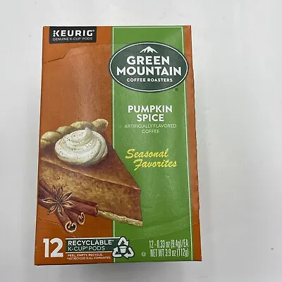 Keurig Green Mountain Coffee Pumpkin Spice Seasonal Favorites 12 Pod K-Cup 07/23 • $8.89