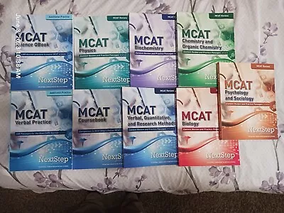 Next Step MCAT Review 2018 Books (Complete Study Set) • $49
