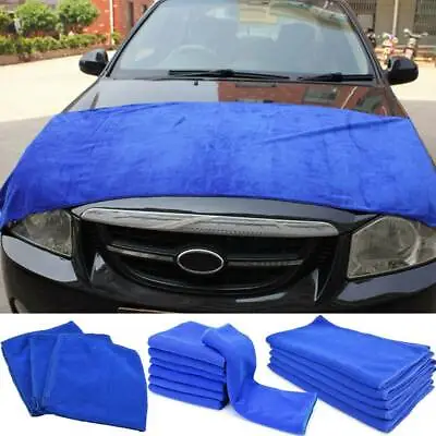 Car Wash Microfiber Towel Auto Cleaning Drying Cloth Hemming Super Absorbent • $7.97