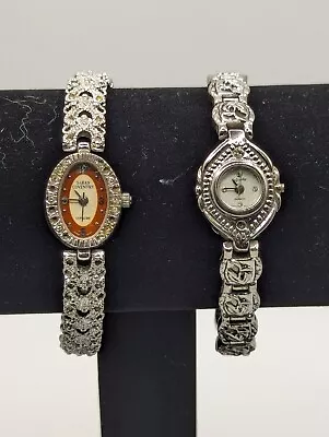 Lot Of 2 Vintage Watches Sara Coventry Supreme And Infinity Silver Tone Untested • $6.40