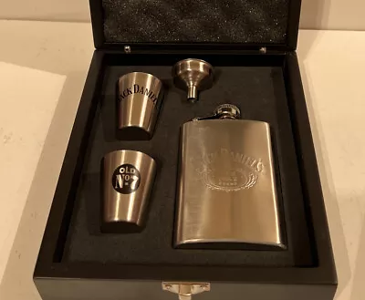 £28.95 • Buy Jack Daniel’s Hip Flask Set Stainless Steel