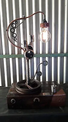 Industrial Lamp. Steampunk Desk Lamp. Machine Age Lamp. • $200