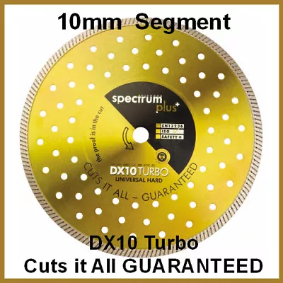 £32.99 • Buy Spectrum OX DX10 Universal / Hard Diamond Blade - All Sizes From  105mm - 350mm