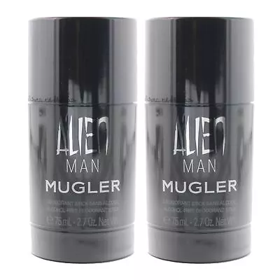 Mugler Alien Man Alcohol-Free Deodorant Stick 75g X 2 • £20