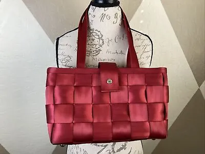 Harveys Original Seatbelt Bag RED MERCEDES BENZ Purse Tote 13  X 8  • $69.99