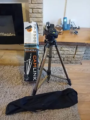 TP-2500 Extendable Tripod CAM LINK With Carry / Storage Bag • £15