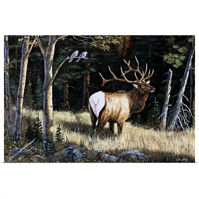 Elk Poster Art Print Wildlife Home Decor • $29.99