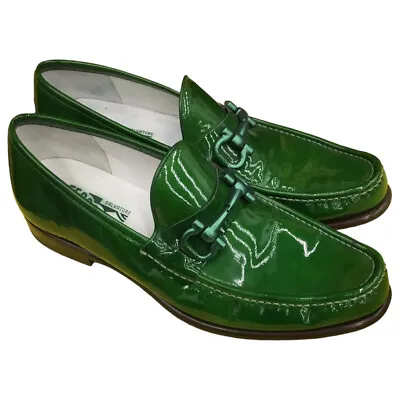 Salvatore Ferragamo Men's Casual Green Loafer Dress Shoes Size 11 • $273