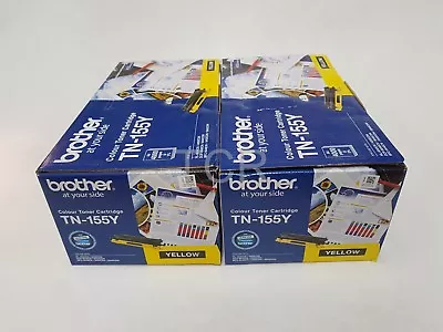 2 X Brother TN-155Y Yellow Toner Cartridge To Suit HL4040cn DPC9040cn  • $109