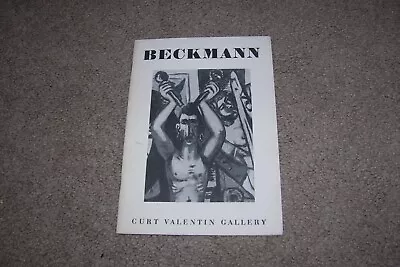 Max Beckman 1954 Exposition Catalog Curt Valentin Gallery • $9.95