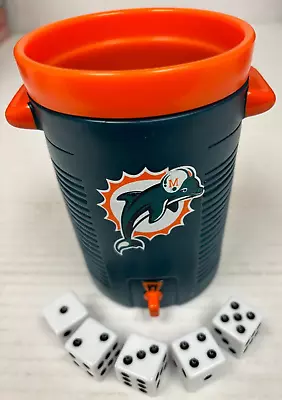 NFL Miami Dolphins Dice Cup & Dice NEW • $9.99