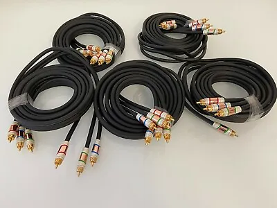 Lot Of 5 Monster M1000CV High Definition Component Video Cable 16 FT 4.87M RCA • $94