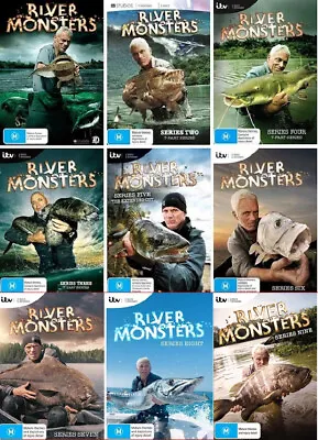 £661.72 • Buy RIVER MONSTERS Complete Season 1-9 1 2 3 4 5 6 7 8 9 DVD SET FISHING ANGLING NEW