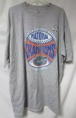 Florida Gators 2017 Division 1 Baseball Champions Mens Size 3XLT T-Shirt A1 6231 • $14.44