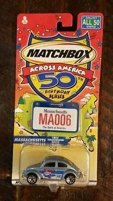 '98 Matchbox Across America 50th Birthday Massachusetts 1962 Volkswagen Beetle • $15.99