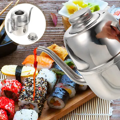  Stainless Steel Oil Pot Vinegar Container Kitchen Olive Bottle Can Jar • £9.93