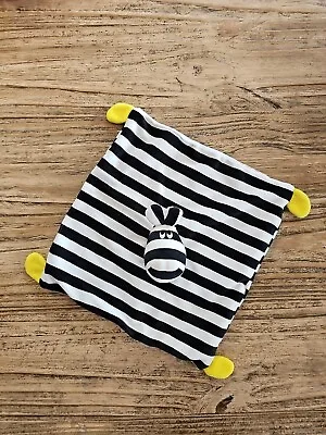 IKEA Zebra Security Blanket Lovey. KLAPPA. Black & White & Yellow • $39