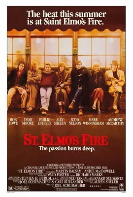 65916 St. Elmo Fire Movie Rob Lowe Demi Moore Wall Decor Print Poster • $14.95
