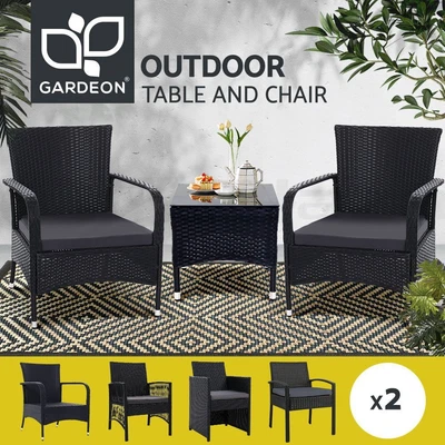 Gardeon Outdoor Furniture Dining Chairs Chair Table Patio Bistro Garden Coffee • $149.95