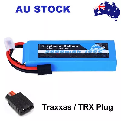 Yowoo TRX 3S 5000mAh 11.1V 100C Graphene LiPo Battery For RC Traxxas Car Truck • $49.60