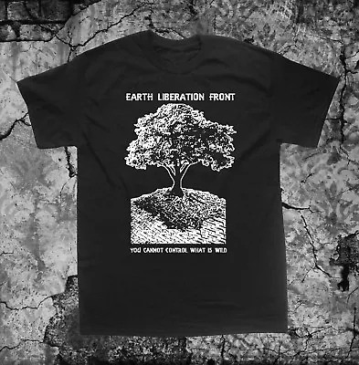 Earth Liberation Front T Shirt First Rights Animal Human ELF ALF Anarchy Vegan • $19.99