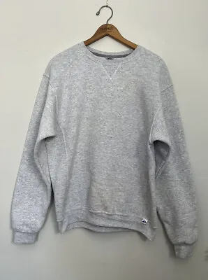 Vintage Russell Athletic Sweatshirt Medium Gray Crewneck Sweatshirt • $15