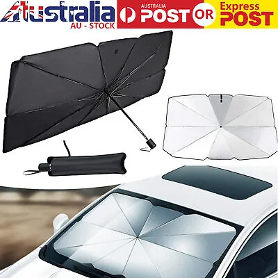 Car Sunshade Visor Cover Umbrella Front Window Windshield Foldable High Quality • $14.49