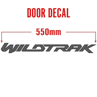 Wildtrak Door Decal : Ford Ranger Px1/px2 (silver/black) • $25