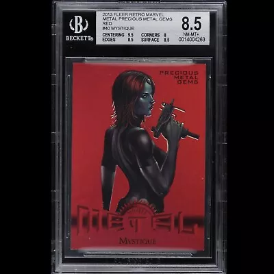 2013 Marvel Fleer Retro Domino Precious Metal Gems Red PMG /100 BGS 8.5 X-Force • $22.50