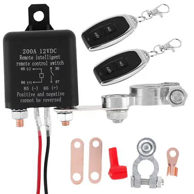 Wireless Remote Car Battery Disconnect Relay Master Kill Cut-off Switch Isolator • £14.89