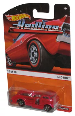 Hot Wheels Redline (2015) Pink Mig Rig Toy Truck 15/18 - (Card Has Pin Holes) • $10.98