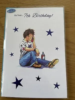 Birthday Card 7 Year Old Boy  • £1.75