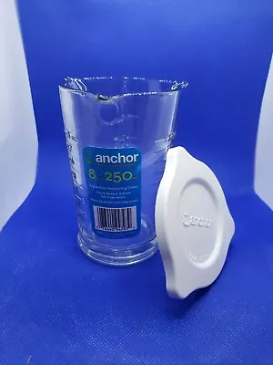 Anchor 8 Oz. 250 Ml Triple Pour Measuring Glass With Lid • $8