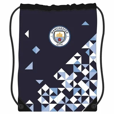 Manchester City FC Drawstring Gym Bag Sports Swimming School - Particle • £11.99