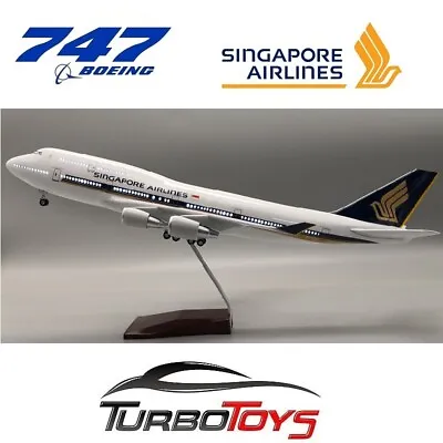 $149.95 • Buy New - Boeing 747- 400 Singapore Airlines 1/150 Large Resin Led Model With Stand 