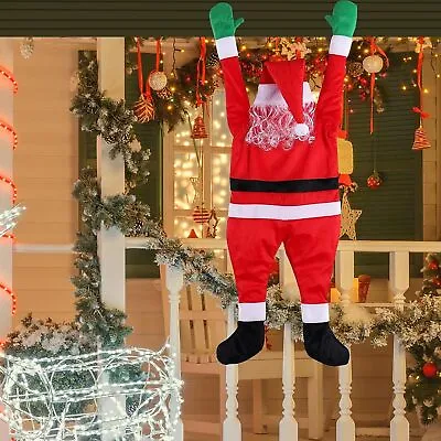 $12.25 • Buy Christmas Hanging Santa Claus Decoration Yard Climbing Xmas Party Indoor Outdoor