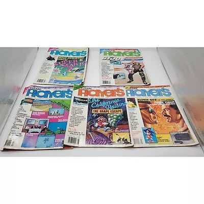 Lot Of 5 Vintage Game Player’s Nintendo NES Magazines • $45