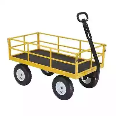 Gorilla Carts GOR1201B 1200-lb. Heavy-Duty Steel Utility Cart 13  Tires • $152.15