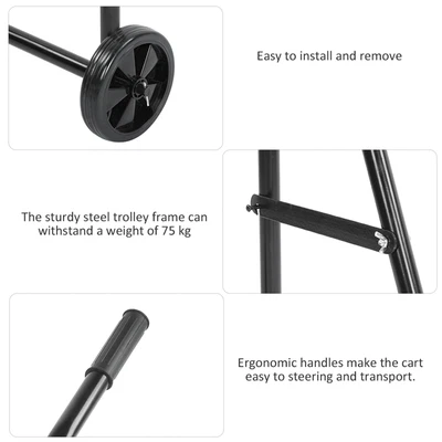 $329.15 • Buy Folding Steel Pipe Outboard Boat Motor Engine Cart Marine Stand Propeller Port