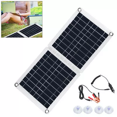 60W Foldable Solar Panel Module For 18V/12V RV/Car/Boat Battery Recharge Hs • $41