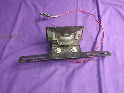 Vintage Truck-Lite License Plate Bracket With Lamp - Signal Stat 9365 • $79.99